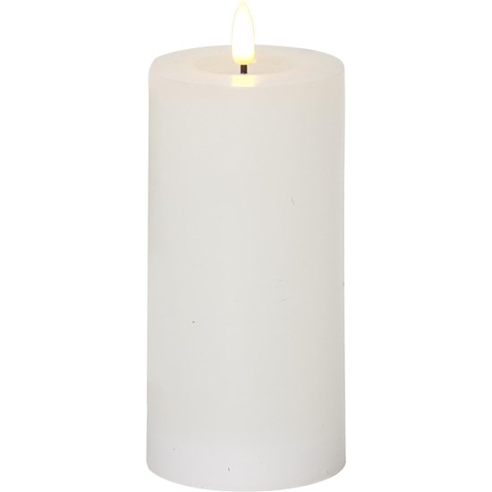 LED svíčka válec FLOW V.17,5 cm bílá_0