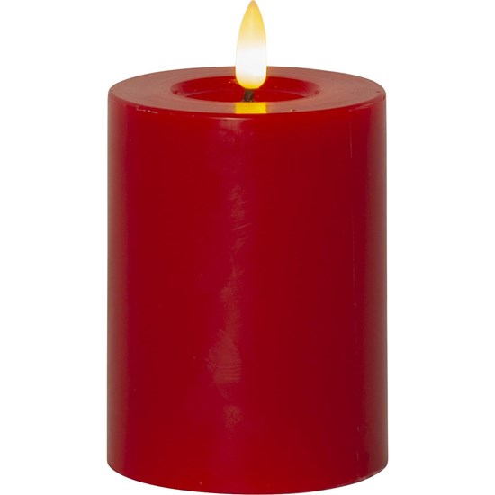LED svíčka FLAMME FLOW V.12,5cm červená_0