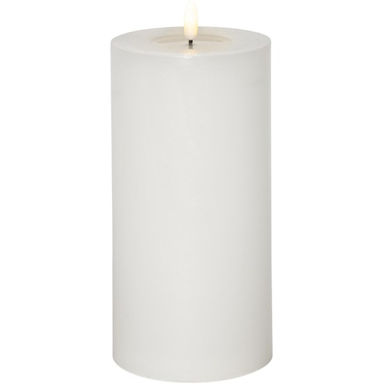 LED svíčka FLAMME FLOW V.22,5cm bílá_0