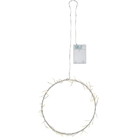 LED závěsná dekorace POPPY 50xLED  P.20cm stříbrná_0