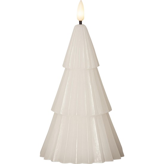 Led svíčka FLAMME GRANY V.18cm bílá_1