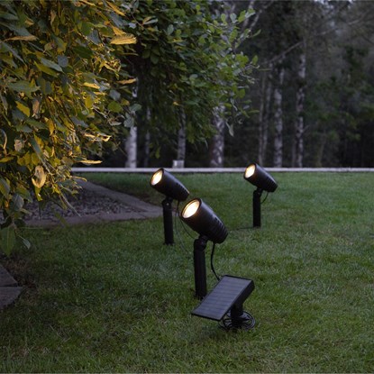 LED solární reflektor POWERSPOT V.26cm SET/3KS černý_0