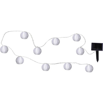 LED solární řetěz FESTIVAL 10x LED D.2,7m bílý_0
