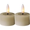LED čajová svíčka FLAMME SET/2ks béžová_0