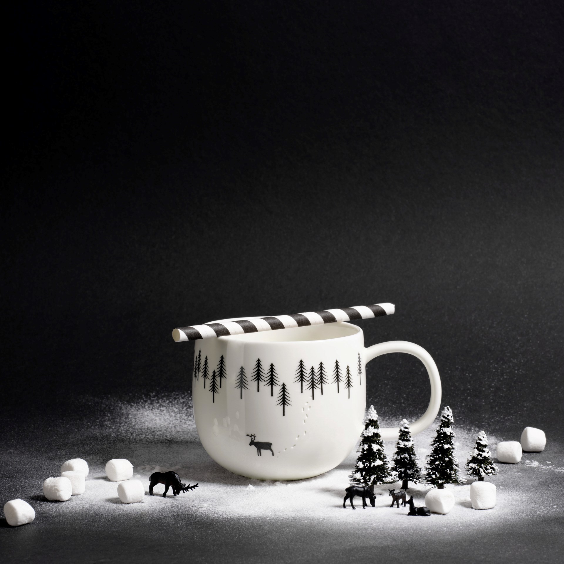 Hrnek JOY-snow track 400ml bílý_0