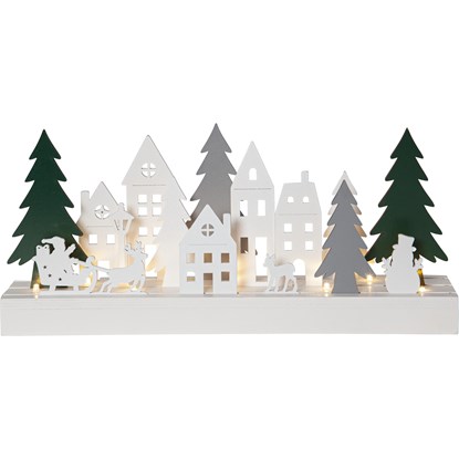 LED vánoční dekorace PUZZEL 9xLED D.37cm bílá_0