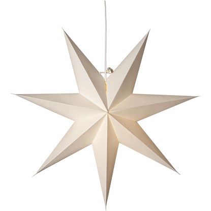 Papírová hvězda PLAIN P.45cm bílá, bez světelného zdroje_0