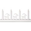 LED adventní svícen BRUSE D.43cm bílý_0
