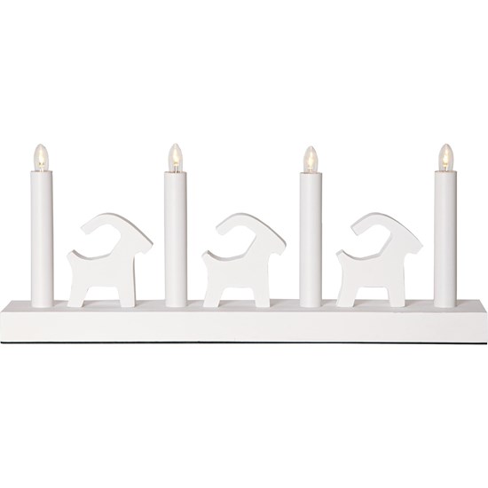 LED adventní svícen BRUSE D.43cm bílý_0