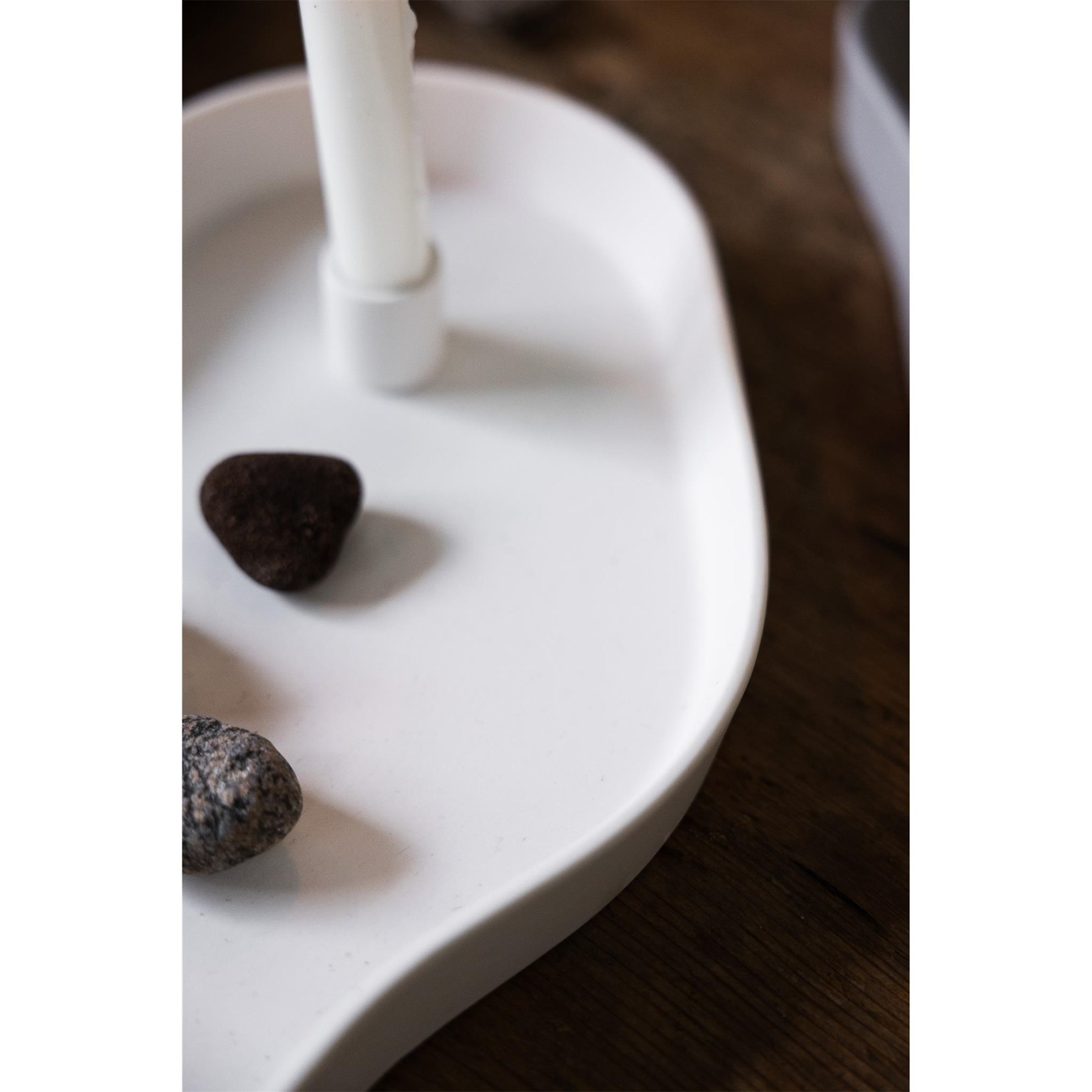 Talíř na svíčku VÄNERN 34x22x4cm bílý_5