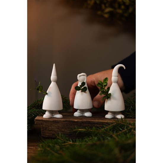 Vánoční keramické figurky LUCIA SET/3ks V.11cm bílé_3