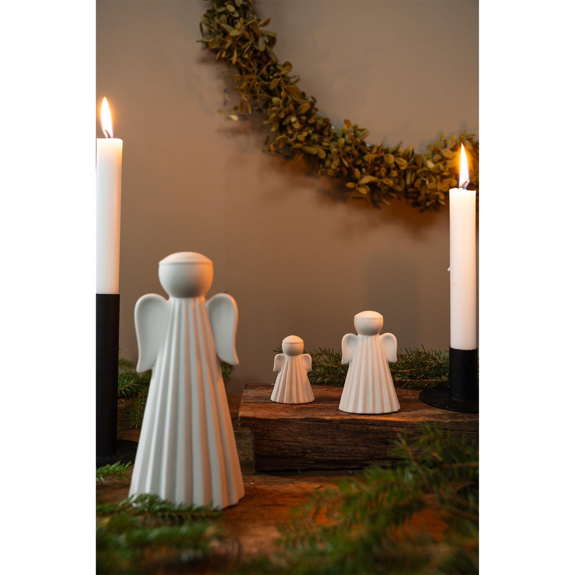 Keramický anděl SAGA malý V.6cm bílý_0