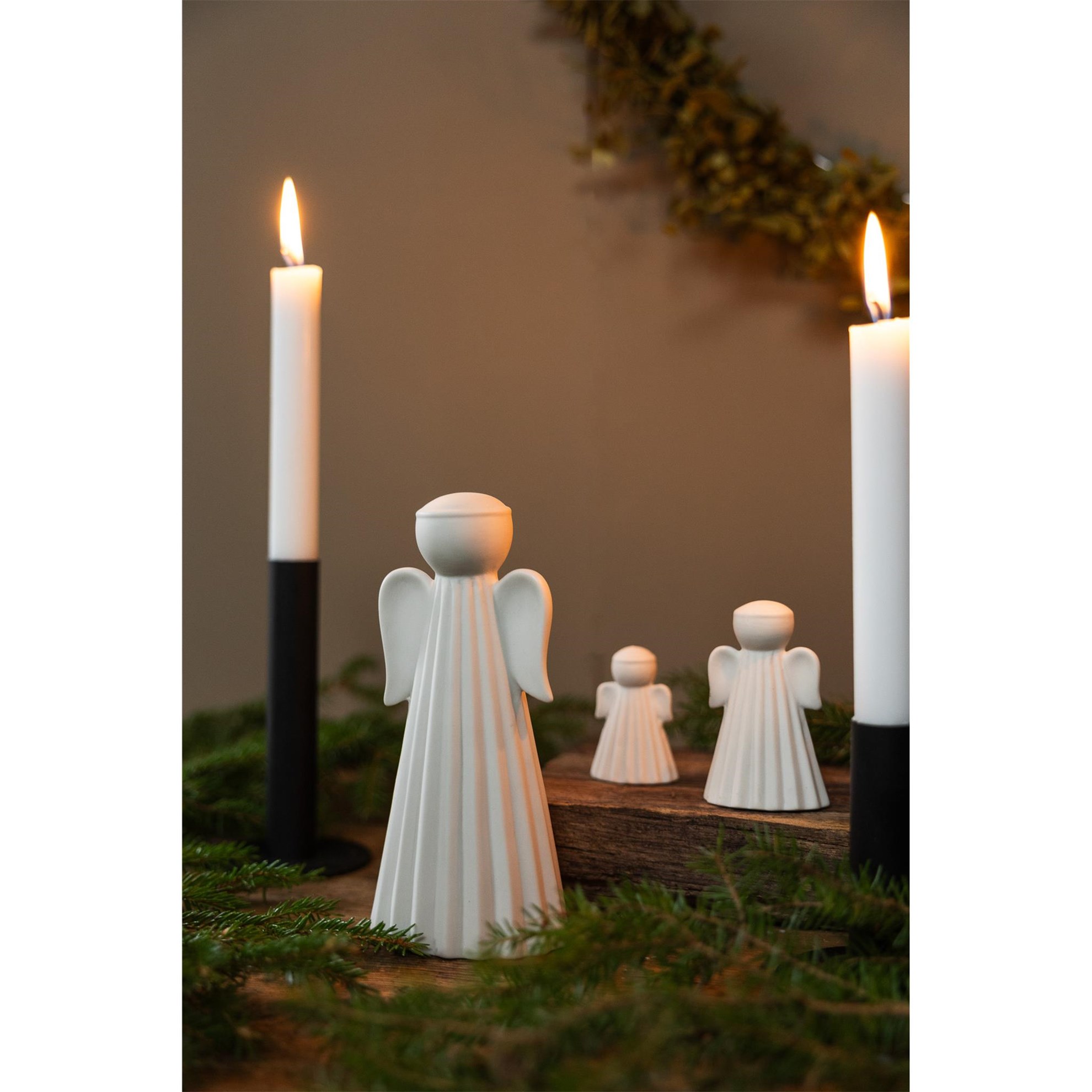 Keramický anděl SAGA velký V.18cm bílý_1