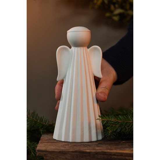 Keramický anděl SAGA velký V.18cm bílý_5