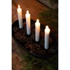 Keramický svícen GRÖNDAL na 4svíčky v řadě D.32cm černý lesklý_2