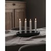 Keramický svícen GRÖNDAL na 4svíčky v řadě D.32cm černý lesklý_4