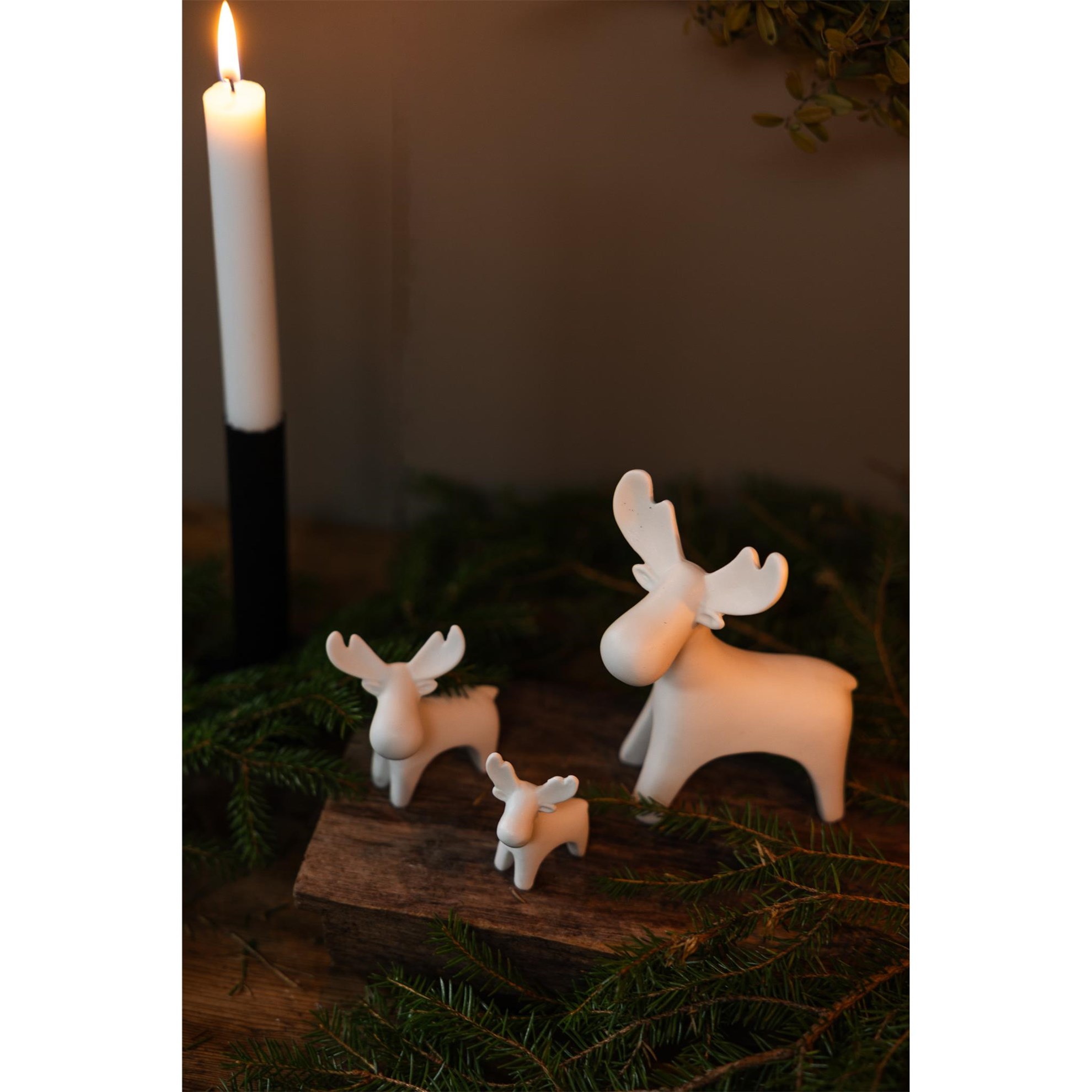 Keramická figurka/los IVAN mini V.6cm bílý_3