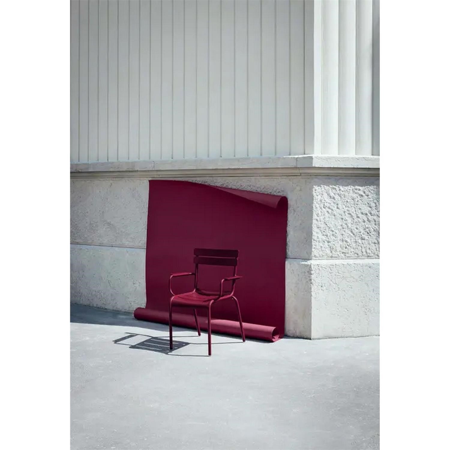 Hliníková židle s područkami Fermob LUXEMBOURG - Cotton white (jemná struktura)_3