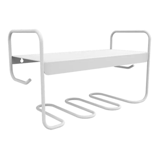 Kovová nástěnná polička / věšák Fermob PICOLINO cotton white_1