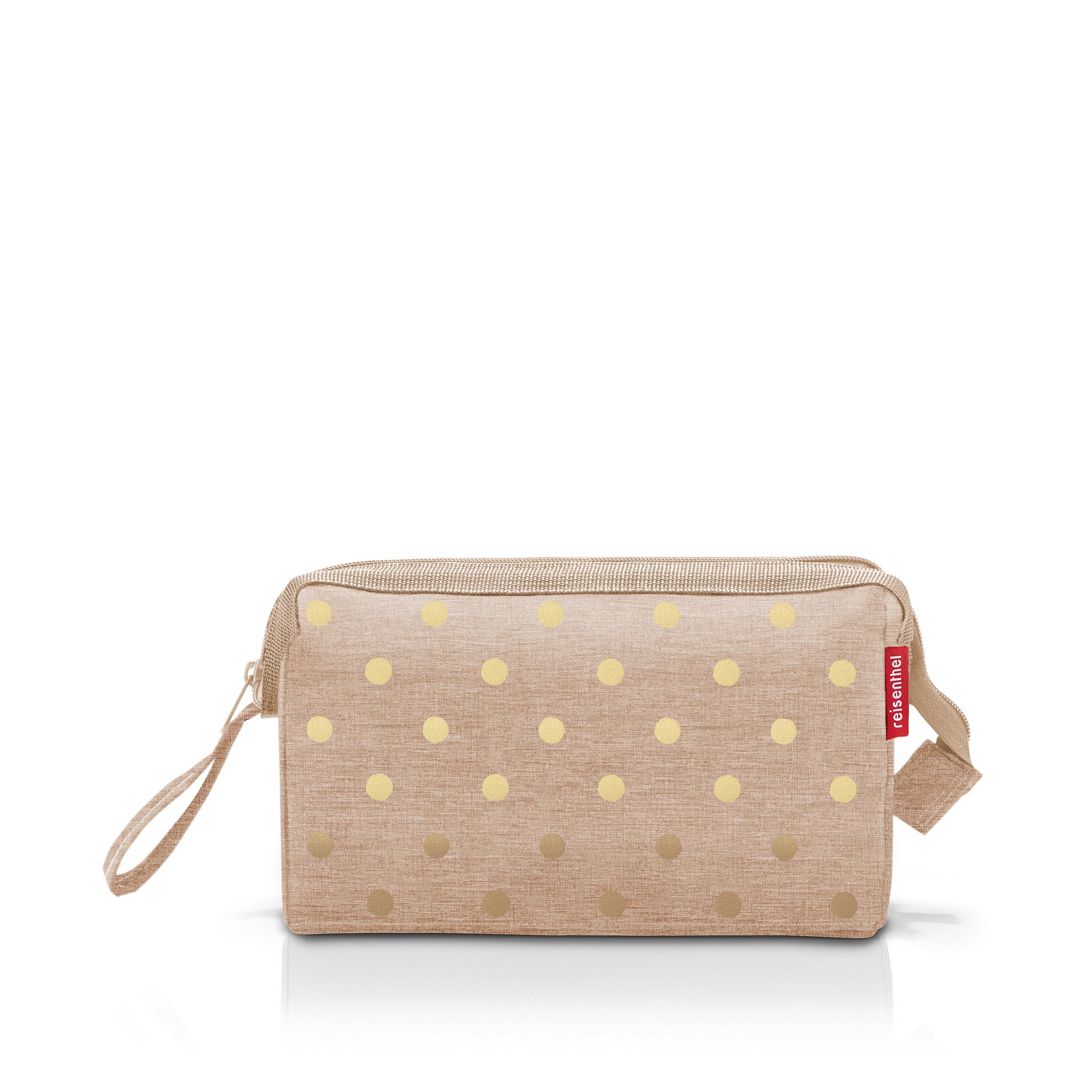 Kosmetická taška Travelcosmetic metallic dots coffee_1