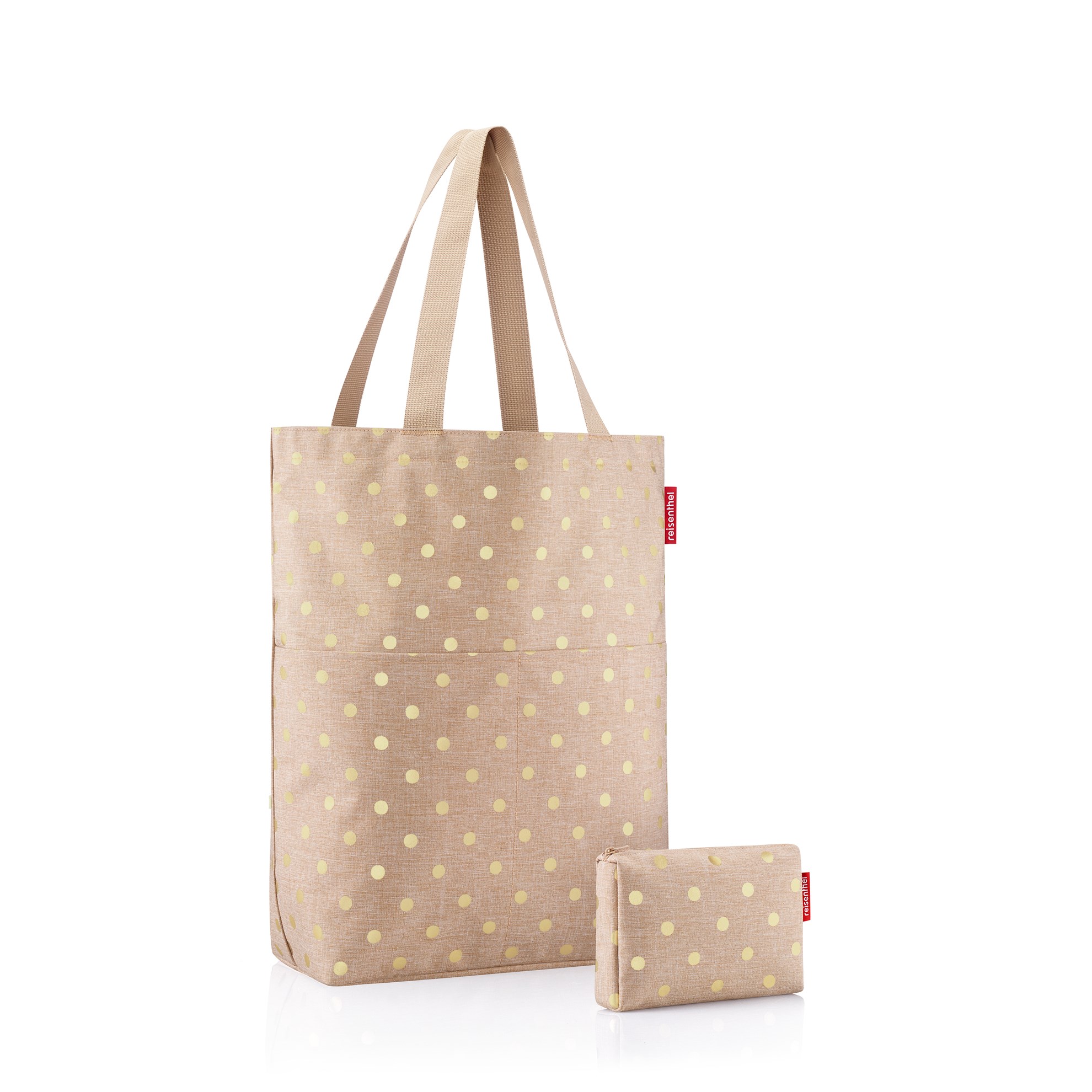 Taška přes rameno Cityshopper set/2ks metallic dots coffee_0