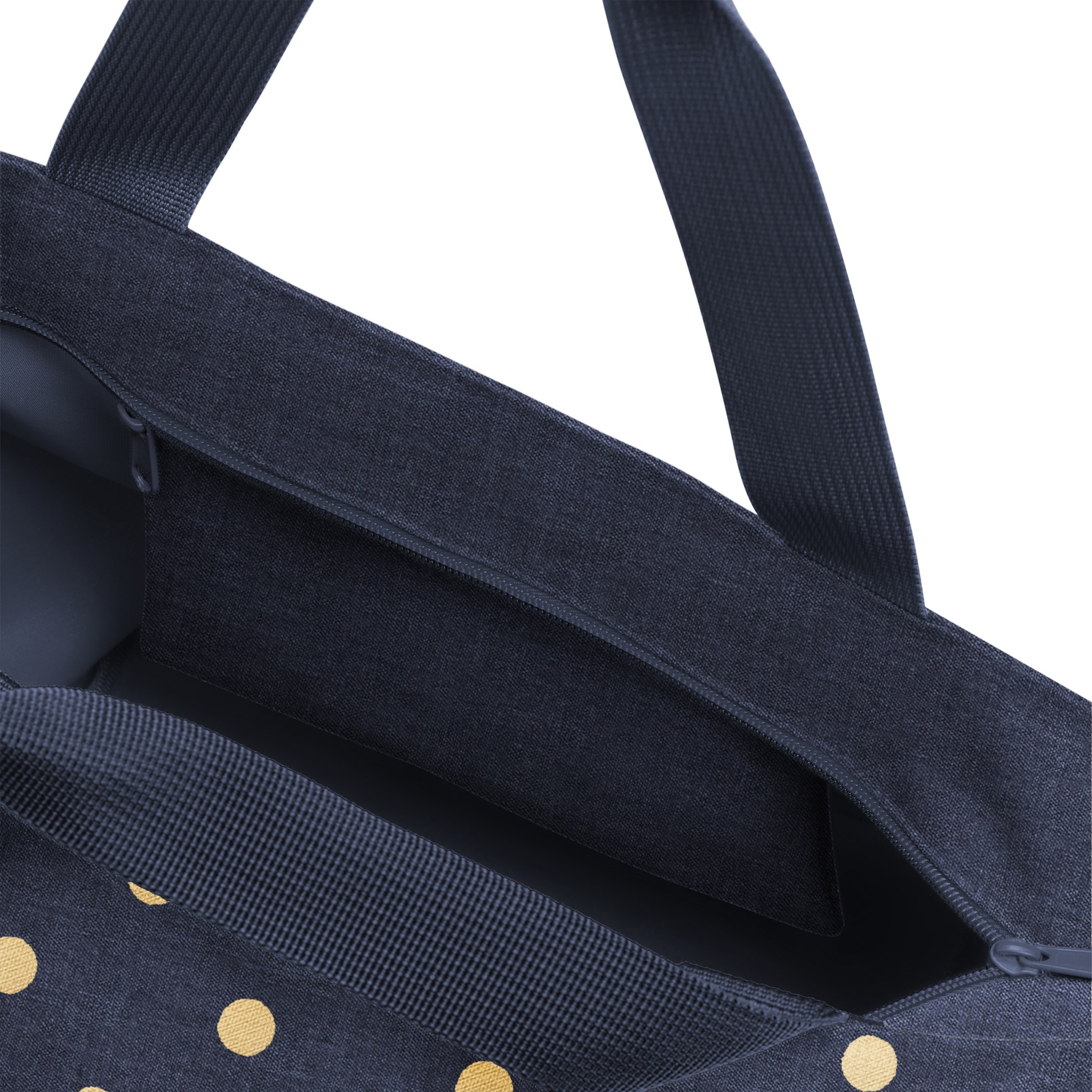 Taška přes rameno Shopper M metallic dots blue_0