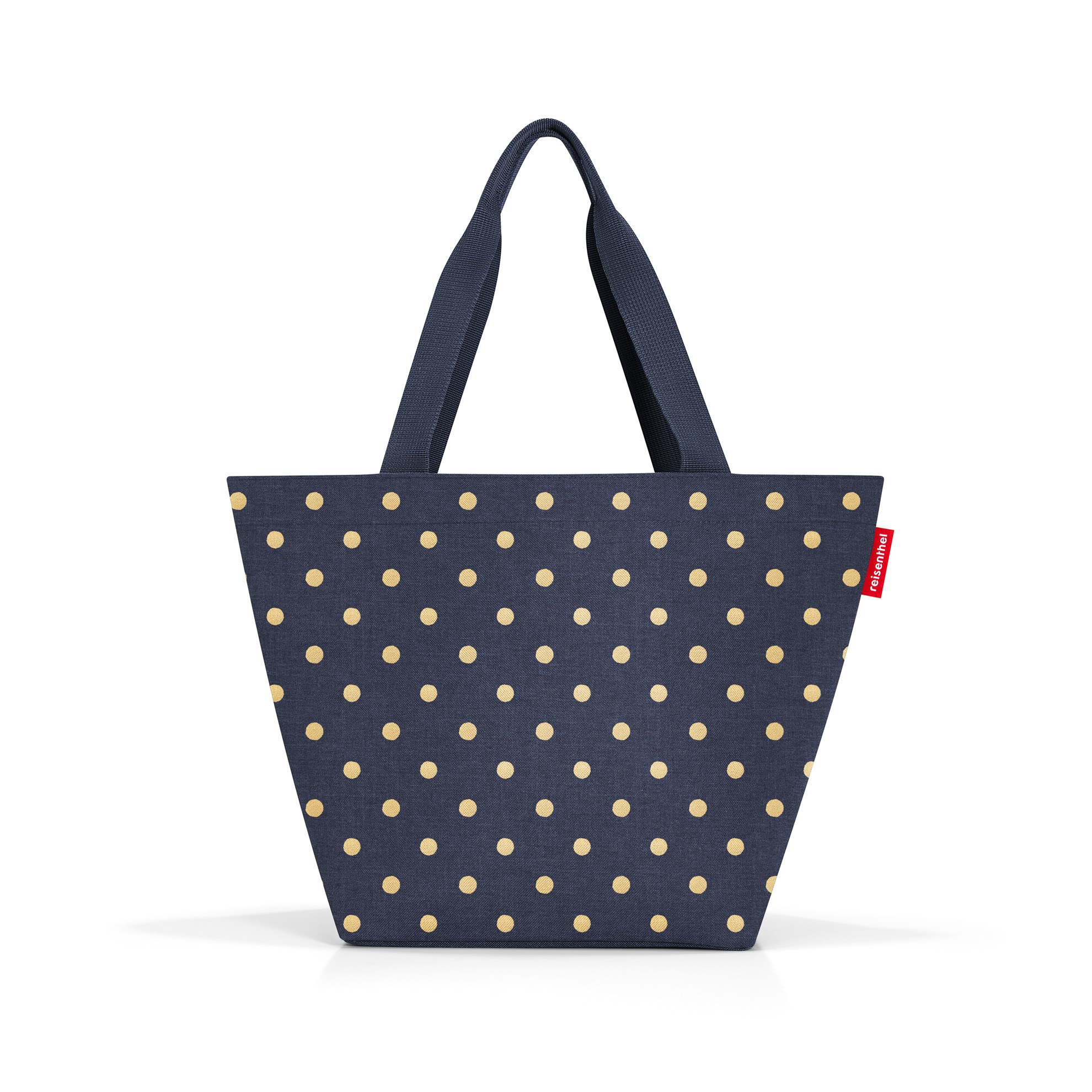 Taška přes rameno Shopper M metallic dots blue_1