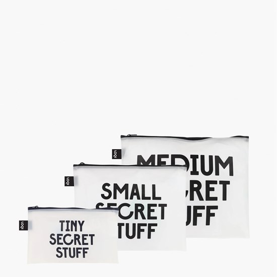 LOQI cestovní pouzdra na zip - Fashion - TRANSPARENT Secret and Classified_4