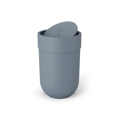 Odpadkový koš s víkem Umbra TOUCH břidlicově modrá_0
