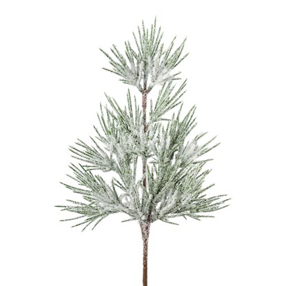 Zasněžená borová větvička 38 cm_0