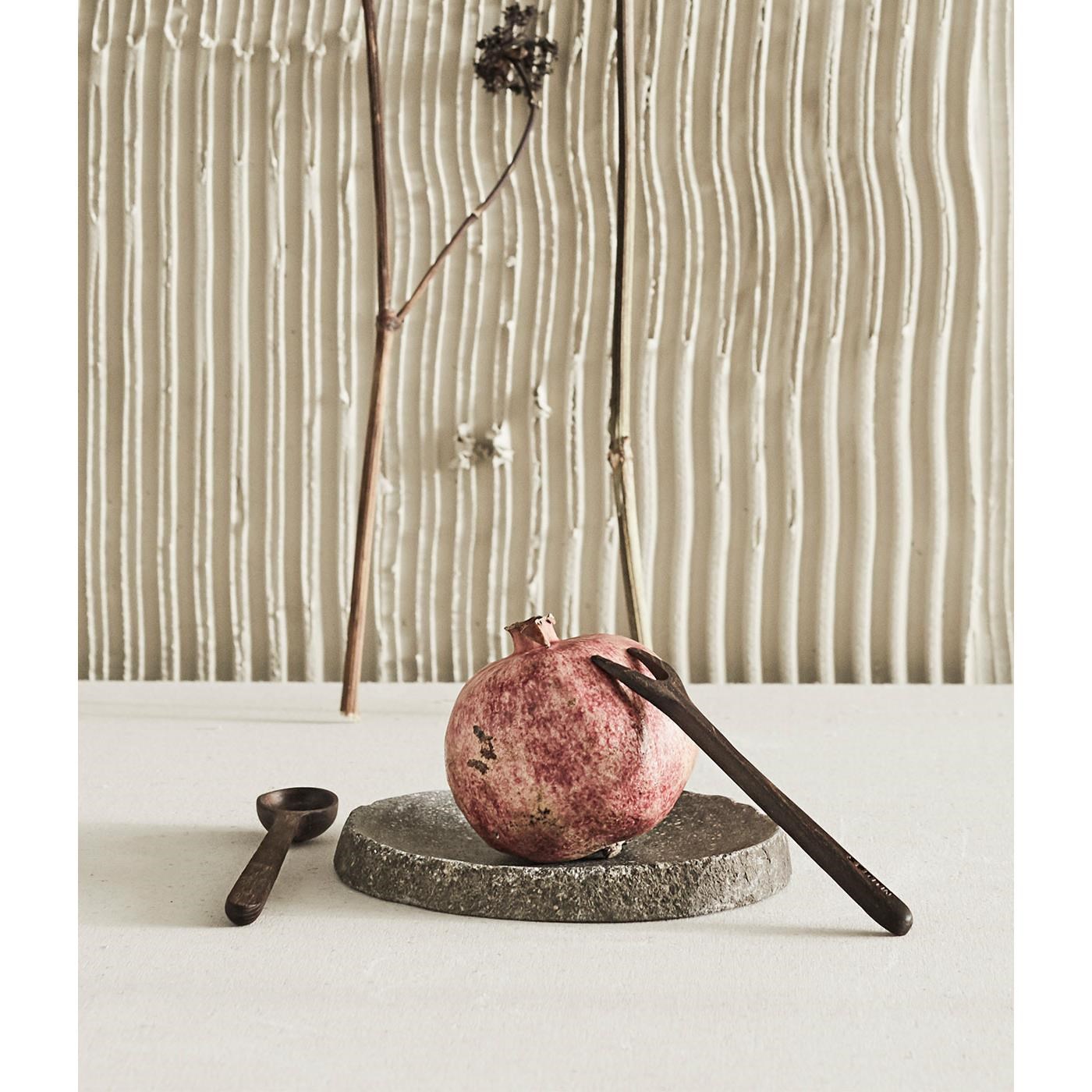 Talíř z přírodního kamene Muubs VALLEY P.12cm šedý_2