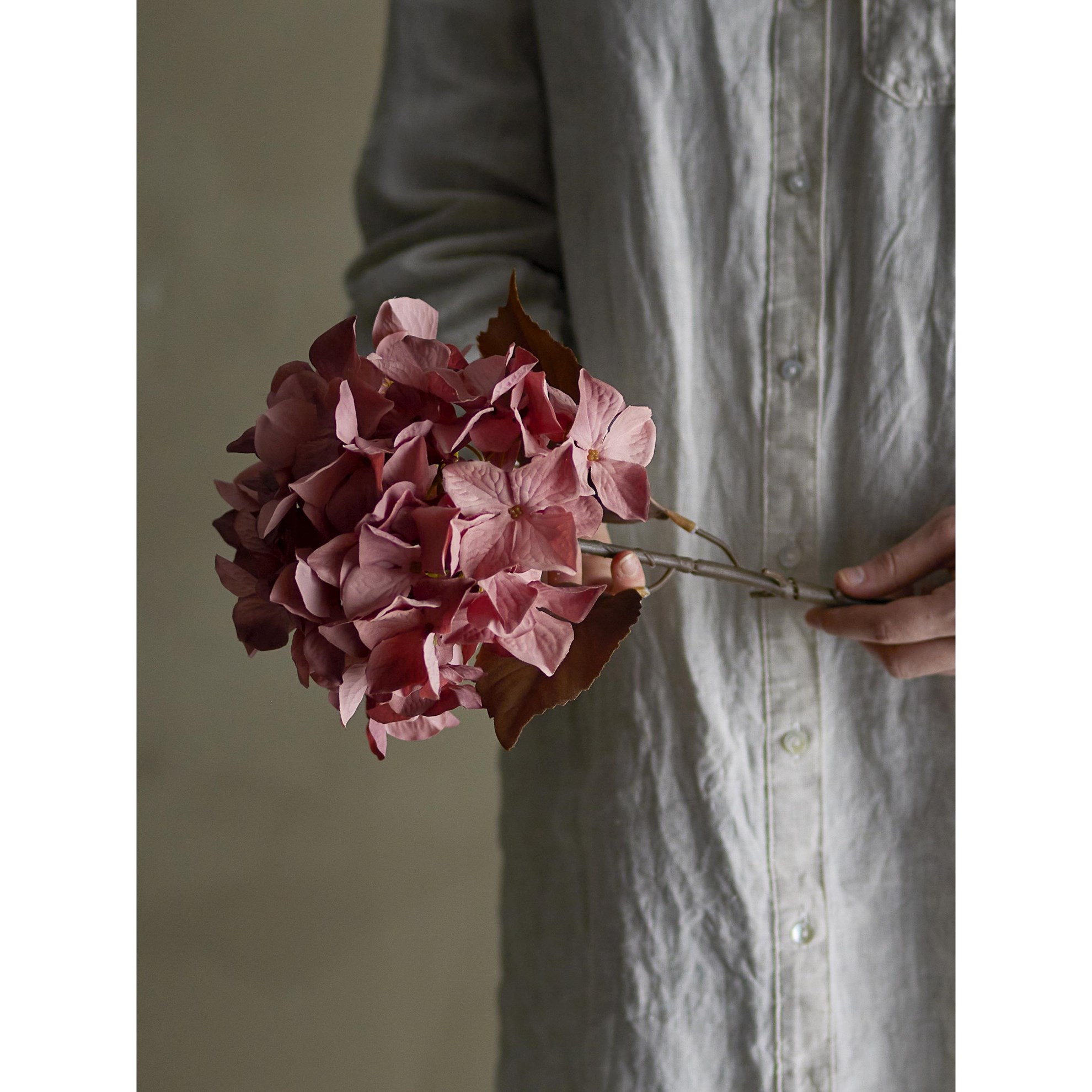 Umělá větvička HORTENZIE V.65cm růžová_0