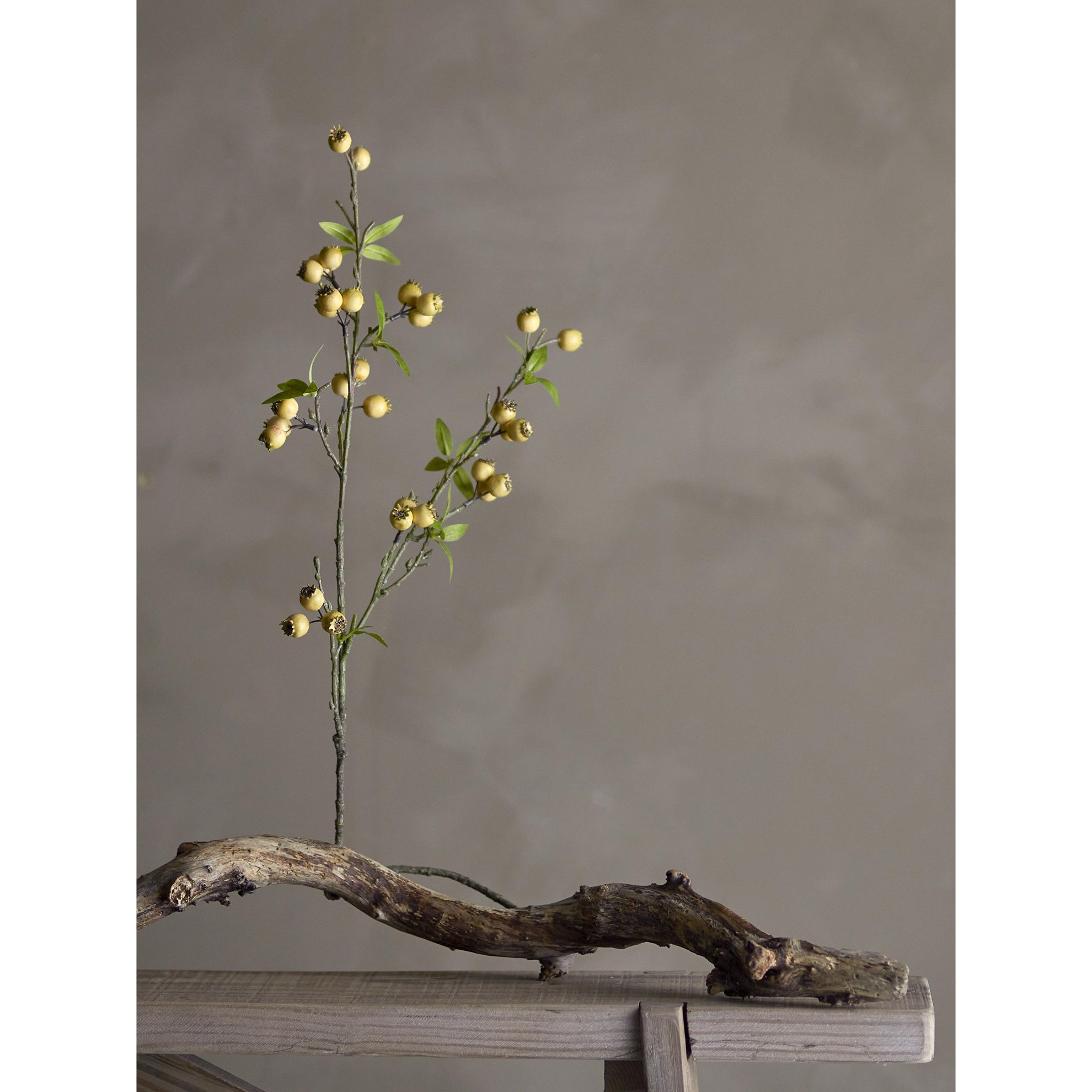 Umělá květina HLOH V.84cm žlutá_0