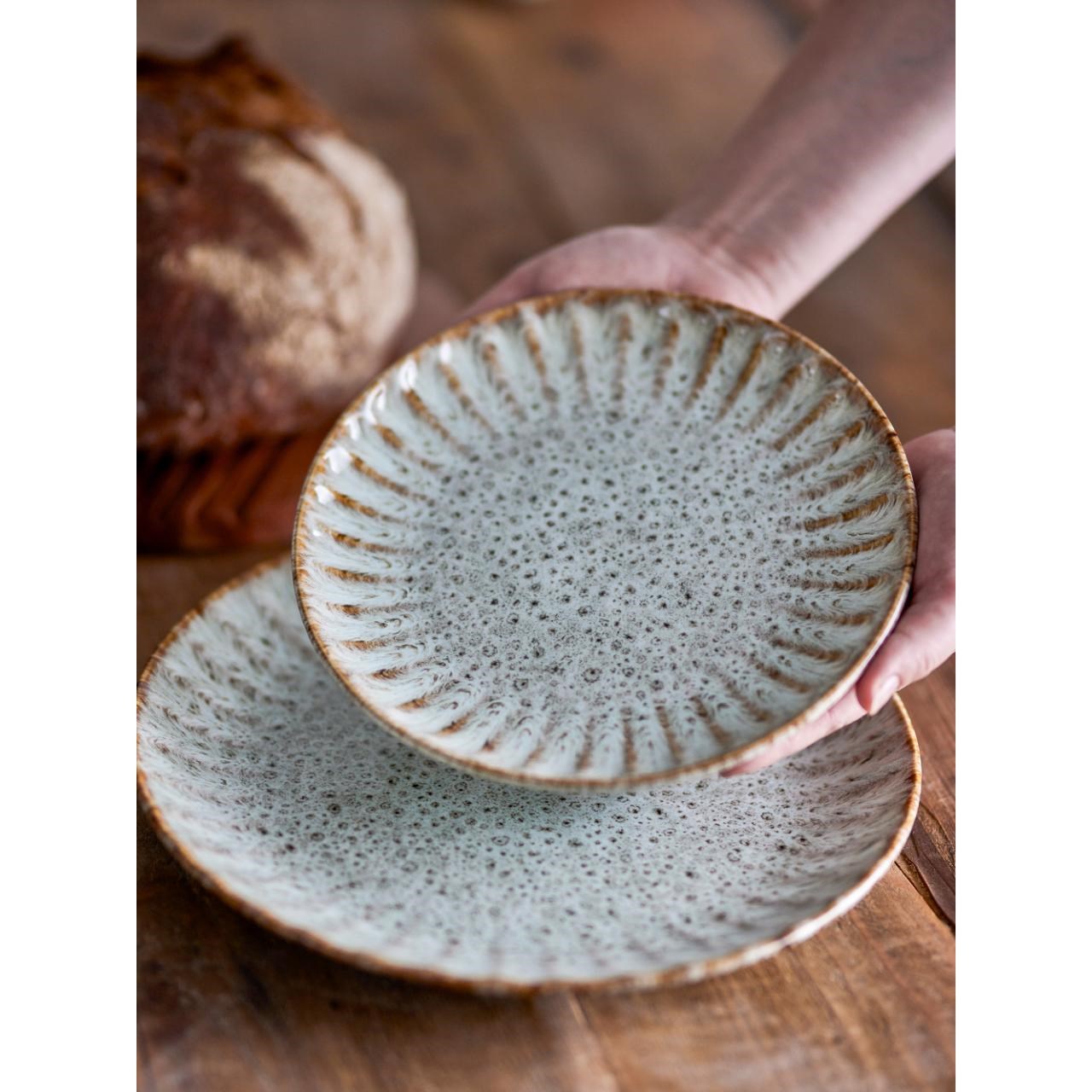 Mělký talíř FLEUR P.21cm přírodní_0