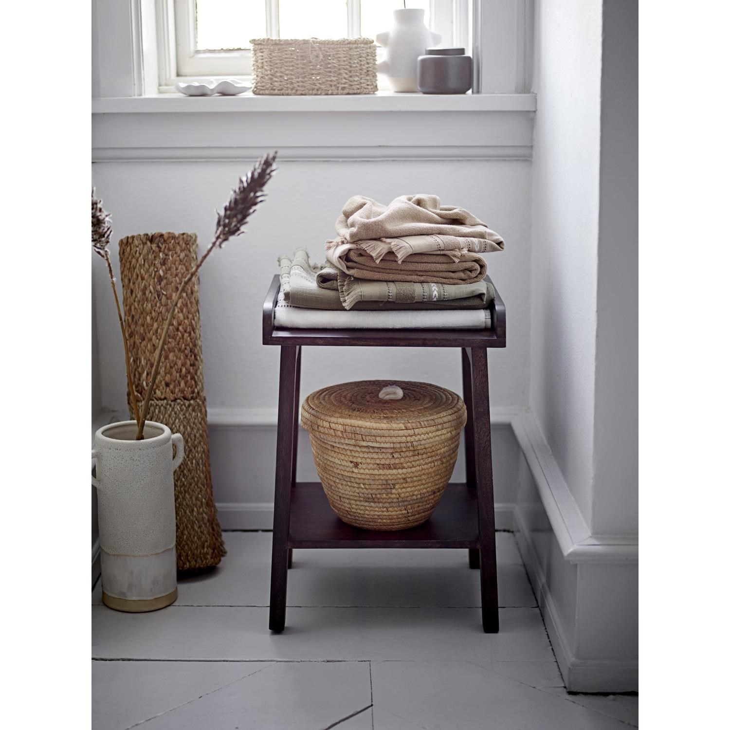 Set 2 přírodních košů s víkem NIO, vodní hyacint_1