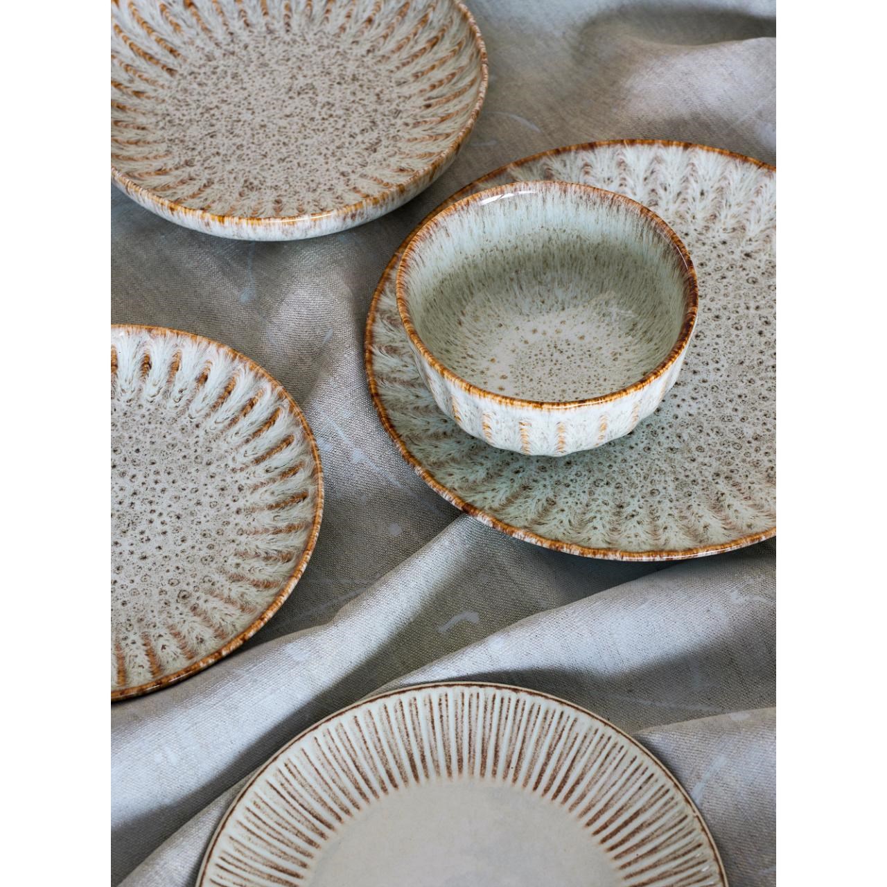 Mělký talíř FLEUR P.21cm přírodní_1