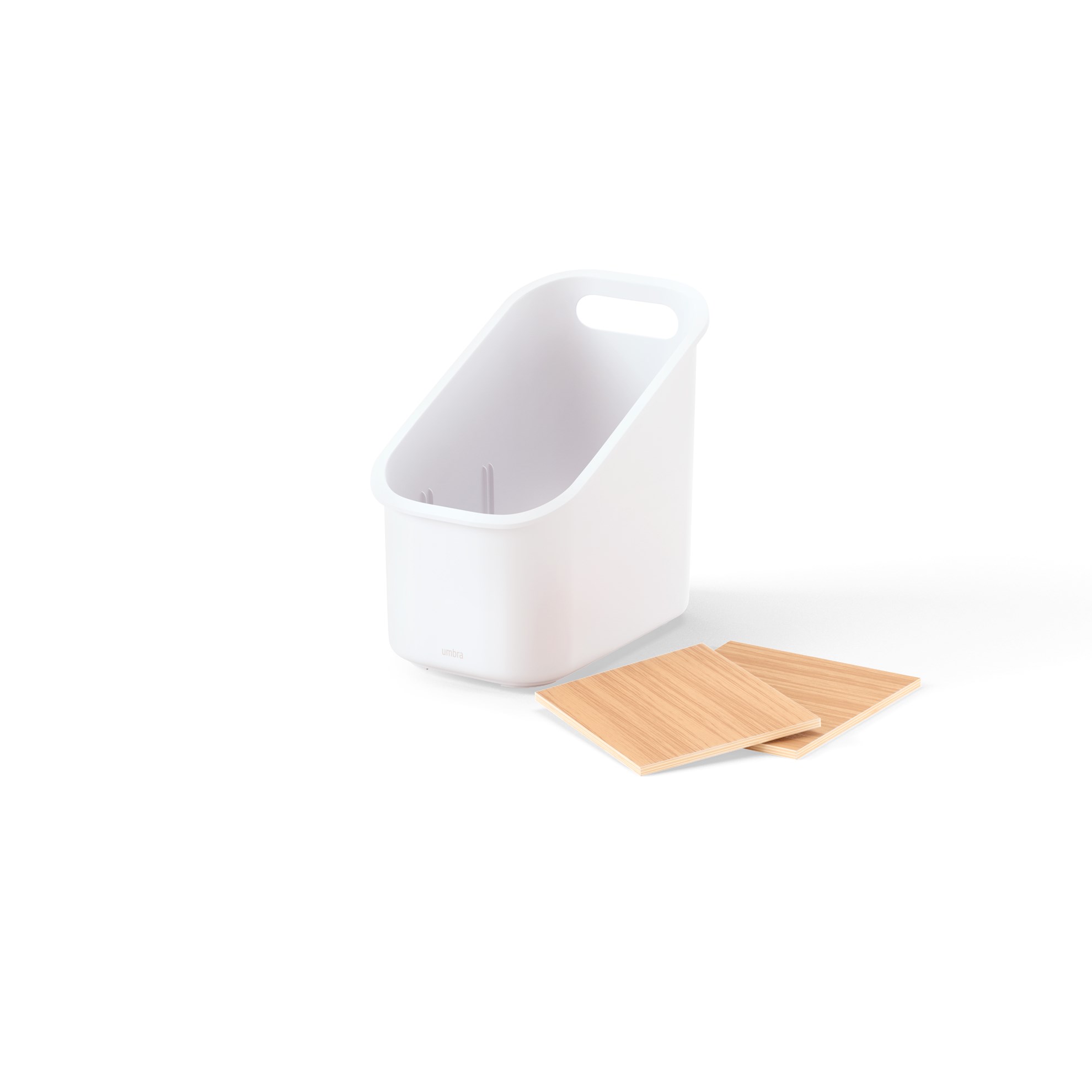 Organizér na kuchyňské náčiní Umbra BELLWOOD bílý/přírodní_0