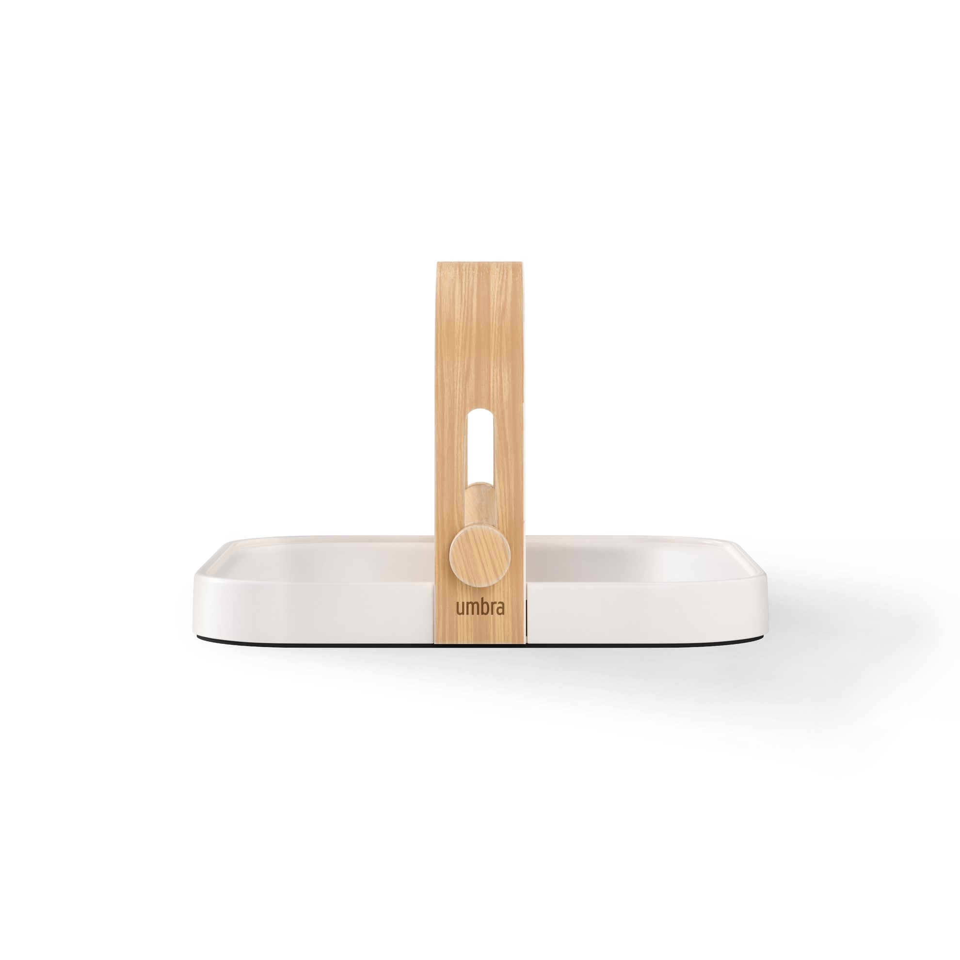Stojan na ubrousky Umbra BELLWOOD bílý/přírodní_3