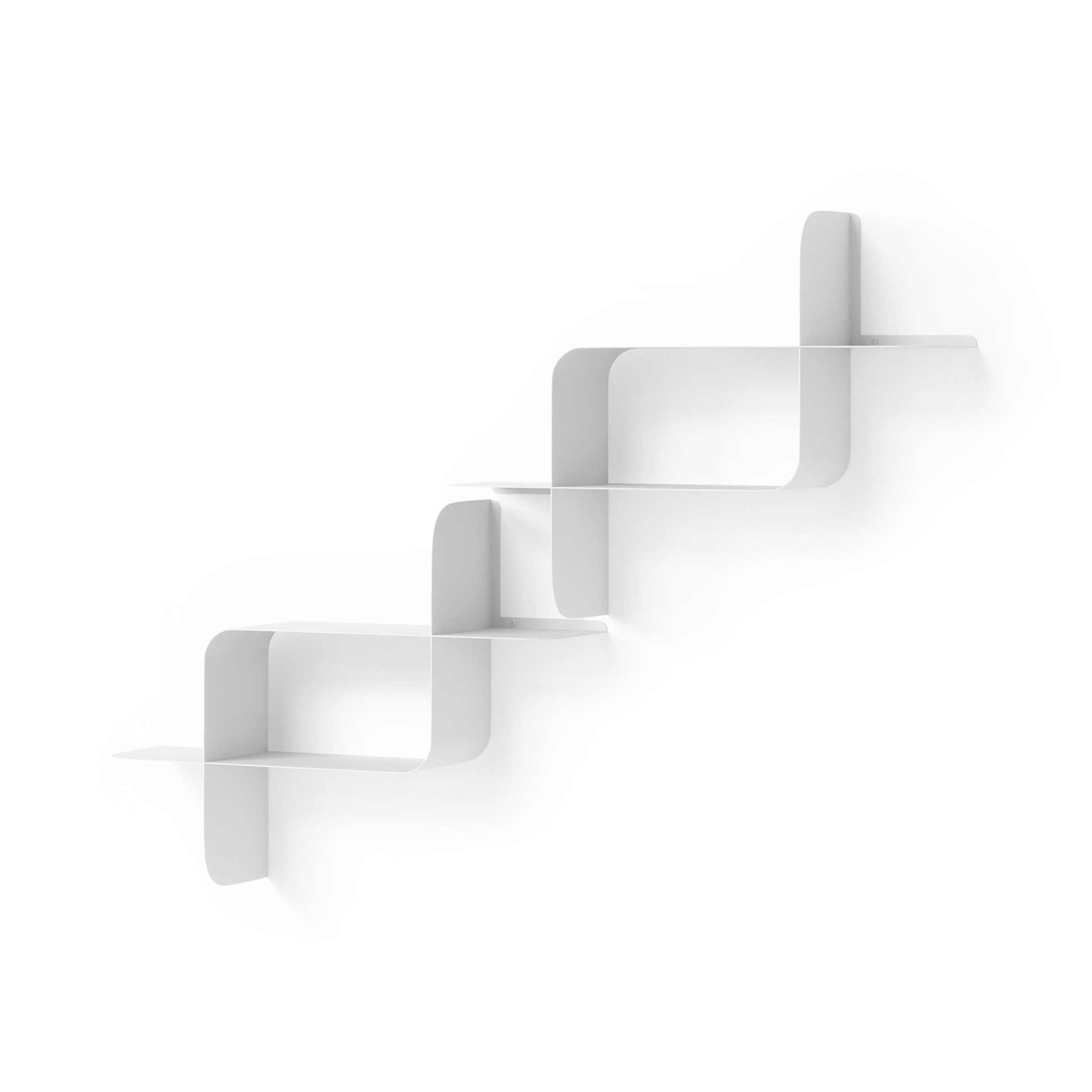 Kovové police Umbra MONTAGE SET/2ks bílé_1