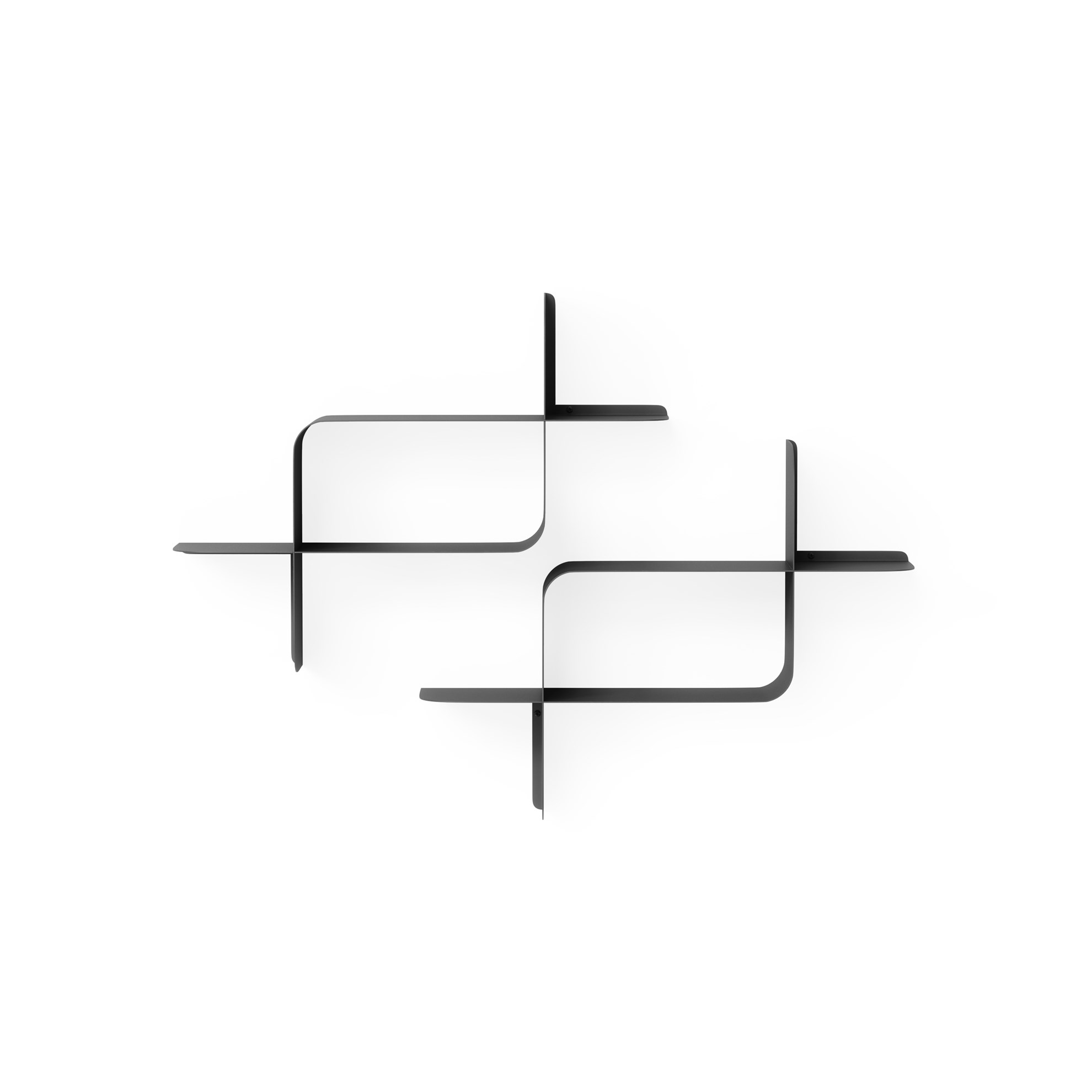 Kovové police Umbra MONTAGE SET/2ks černé_4