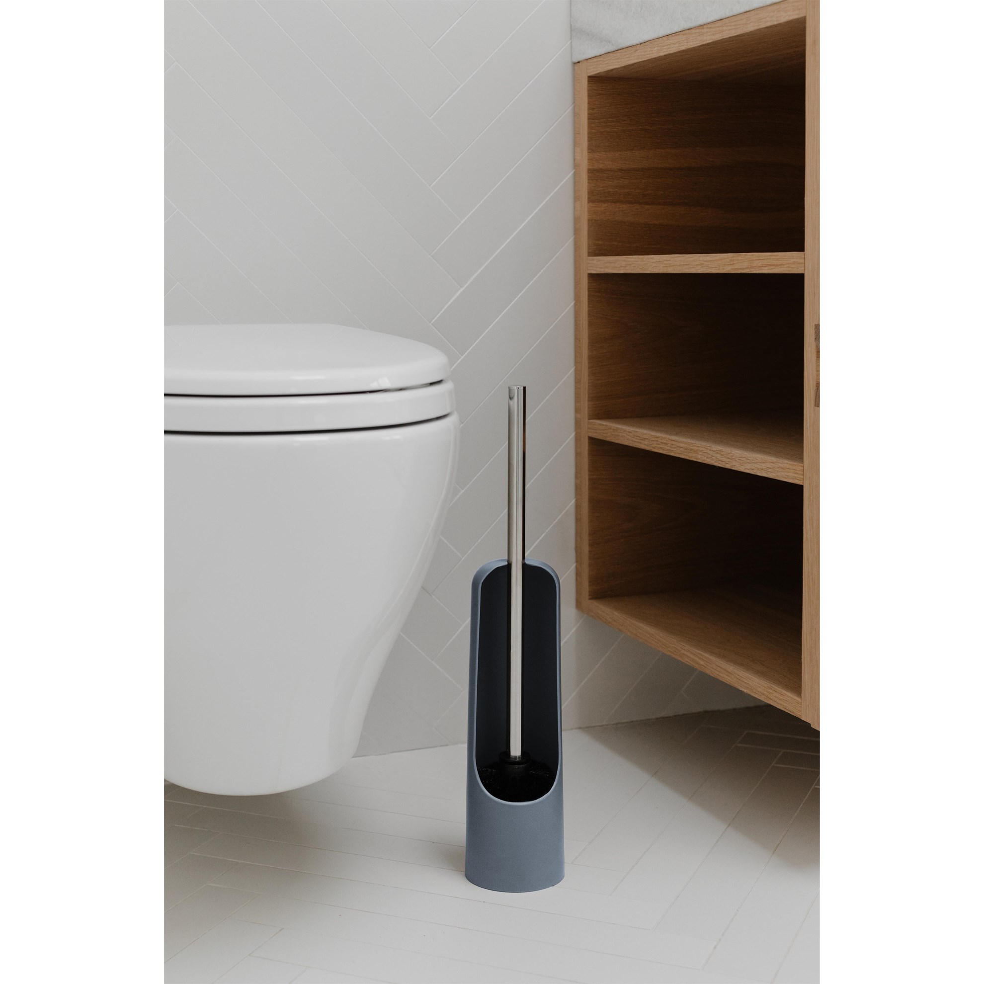 Štětka na WC Umbra TOUCH břidlicově modrá_3