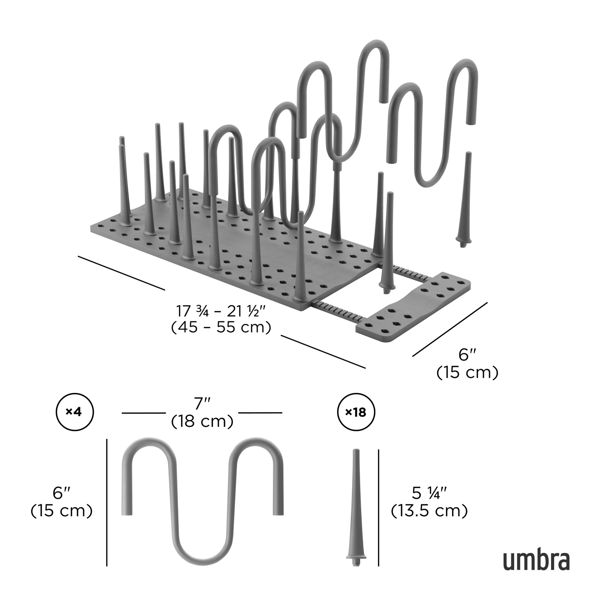Organizér na nádobí Umbra PEGGY šedá_5
