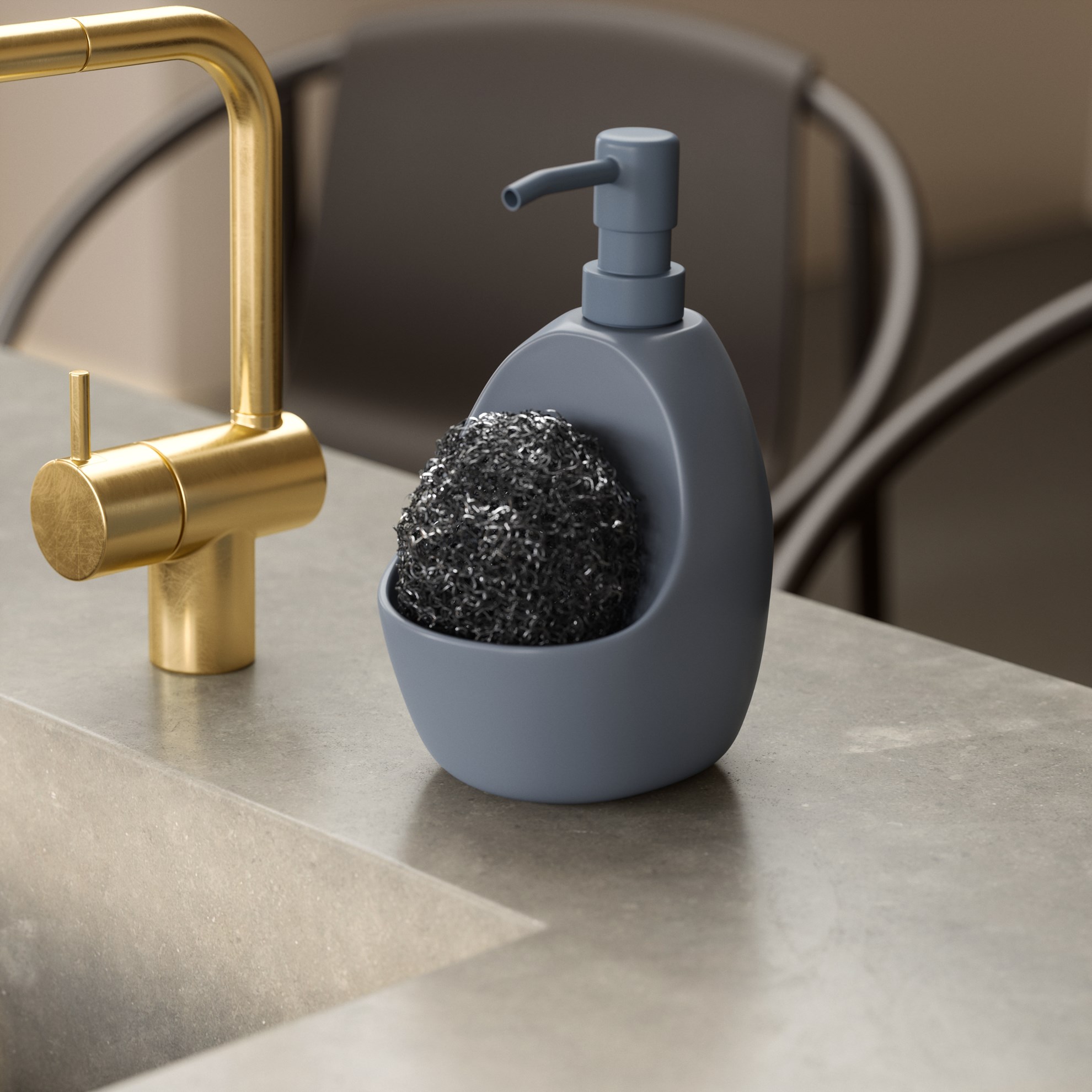 Dávkovač saponátu Umbra JOEY 600ml břidlicově modrá_2