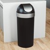 Odpadkový koš s výklopným víkem Umbra VENTI CAN 62l černý/nikl_8