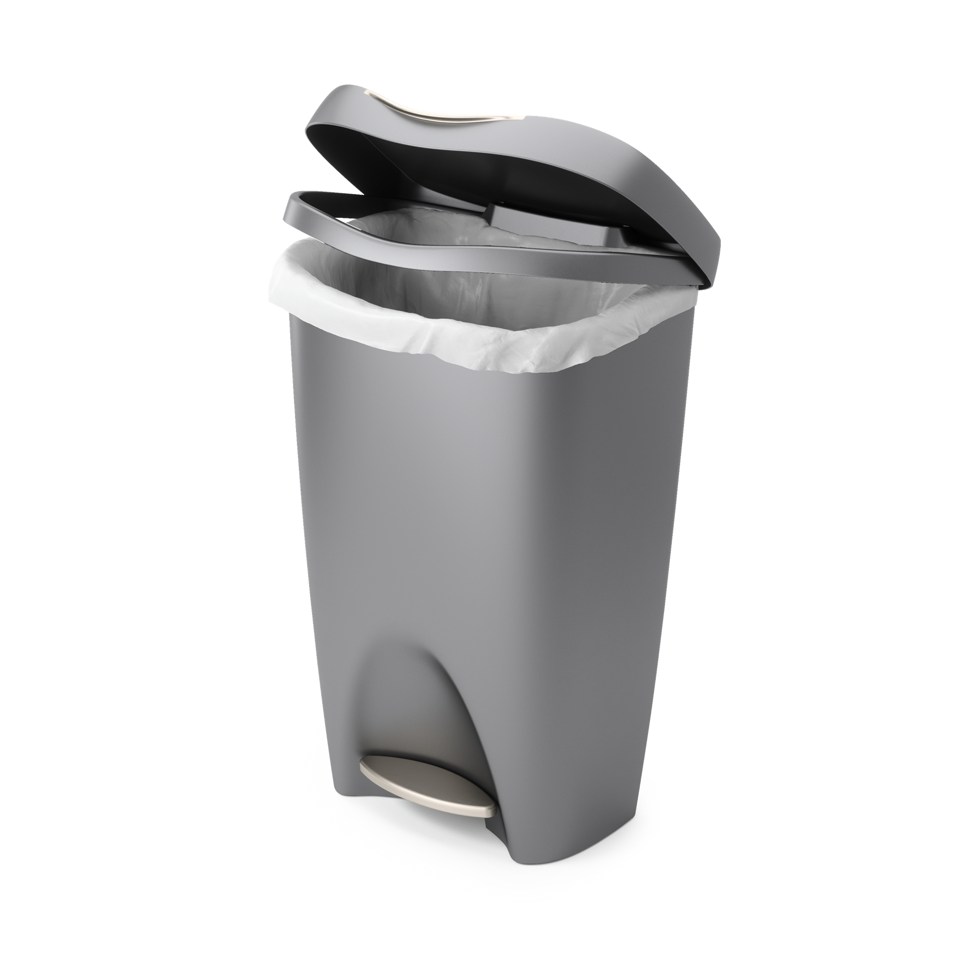 Odpadkový koš Umbra BRIM 50l šedý/nikl_5