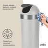 Odpadkový koš s výklopným víkem Umbra VENTI CAN 62l šedý/nikl_2
