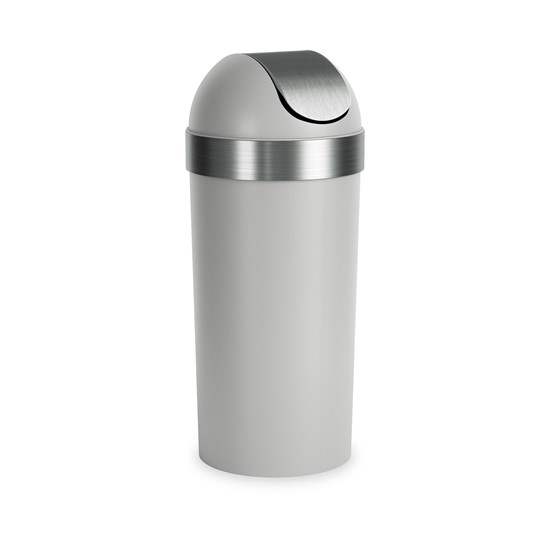 Odpadkový koš s výklopným víkem Umbra VENTI CAN 62l šedý/nikl_9