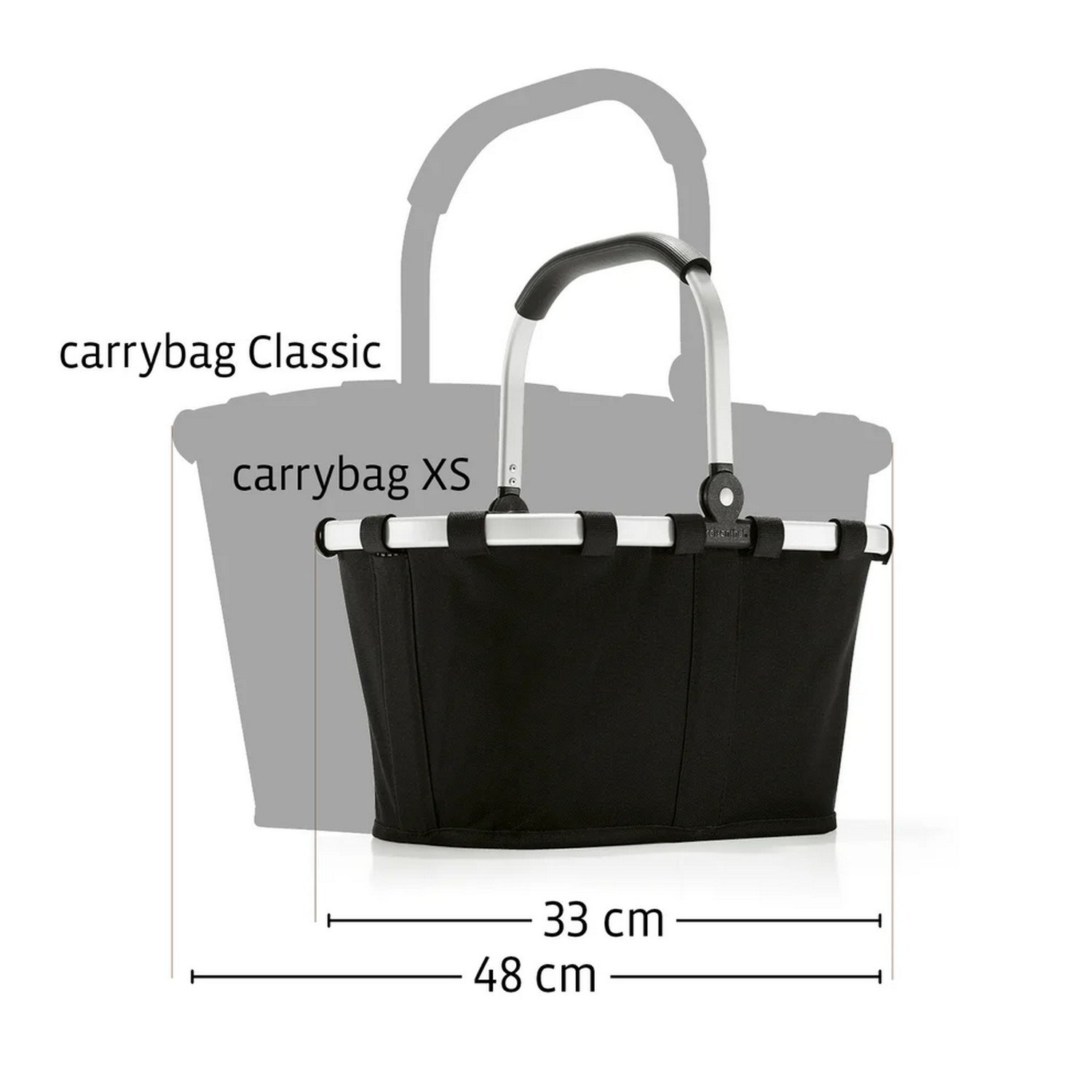 Nákupní košík Reisenthel Carrybag  XS frame glossy dots black_0