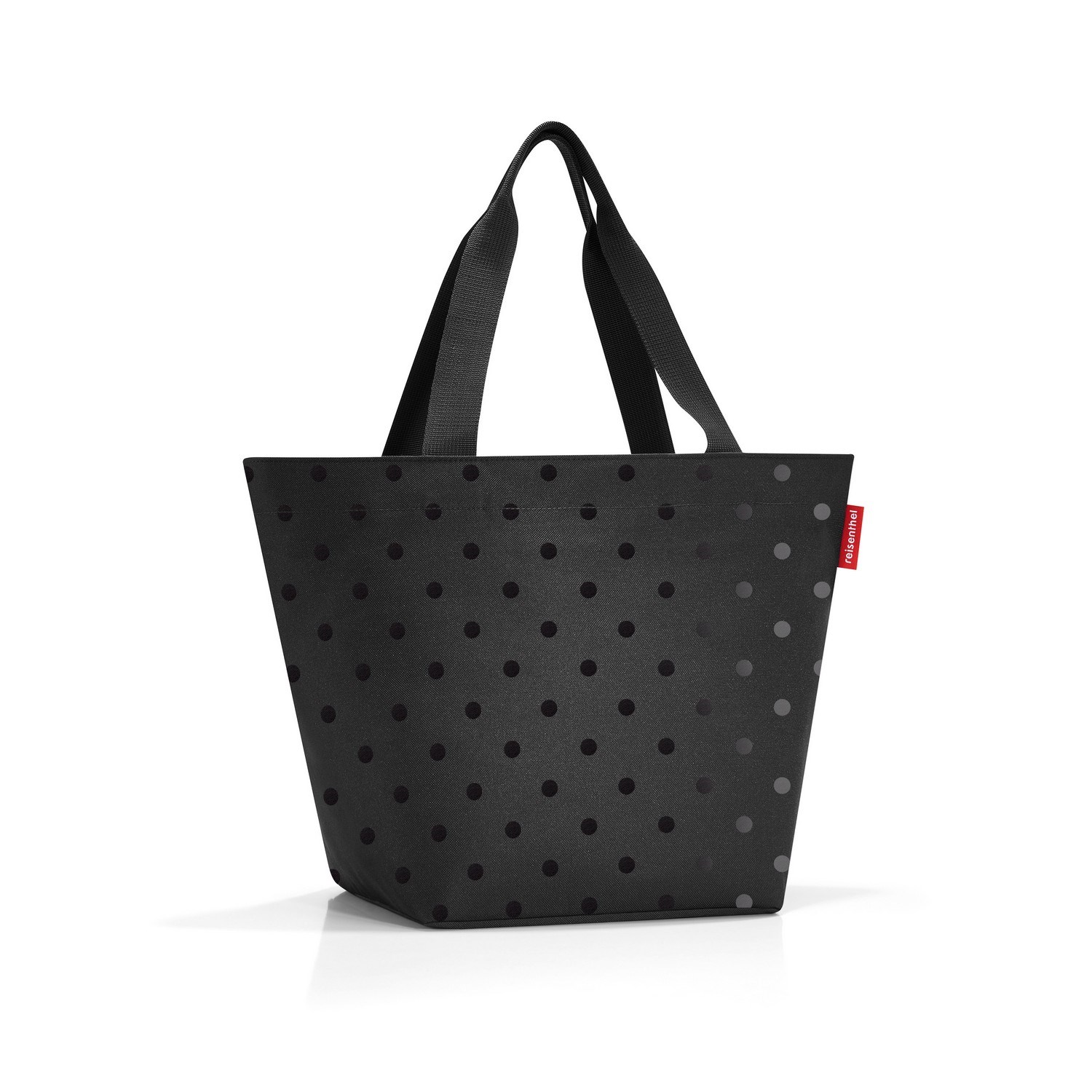 Taška přes rameno Reisenthel Shopper M glossy dots black_0