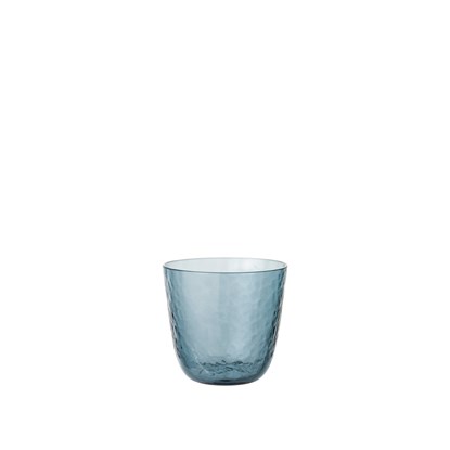 Sklenice na vodu Broste HAMMERED 150ml modrá_0